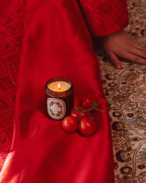 Joanna Arida Instagram - a lady in red
🍁🕊️🍊🕯️

photography @zaidallozi 
makeup & hair @lauramadarr 
creative & styling @jad.toghuj 
set design @eyadjammal
brand & packaging design @abeer.m.anabtawi