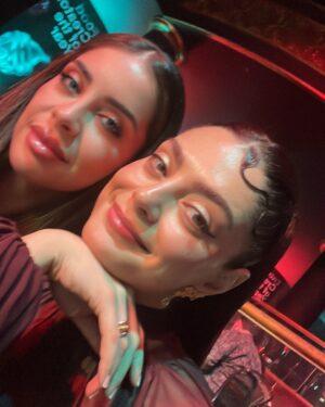 Joanna Arida Instagram - Snippets from the @TikTokMena Awards✨🫶🏼

wearing @sarahabbasofficial @jude.benhalim 
styling @jad.toghuj 
hair and makeup @academyofhair_dubai 

#tiktok #awards #dubai