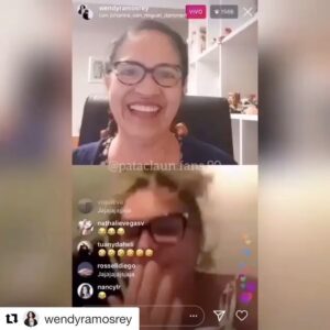 Johanna San Miguel Instagram - Hoy hicimos una transmisión con mi corazona @wendyramosrey  Te quiero mucho linda!Gracias @pataclaun.fans.90 por grabarnos alguito! #Queca #WendyJanet 🇵🇪 Y SI HACEMOS OTRO?