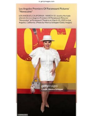 Josetty Hurtado Instagram - @novocainemovie Premiere ❤️💛

Only in theaters, March 14!

#novocaine #paramountpictures #novocainepremiere #movie #moviepremiere #losangeles #california #labubu #popmart #fashion #ootd #outfit #louboutin #dior #christiandior