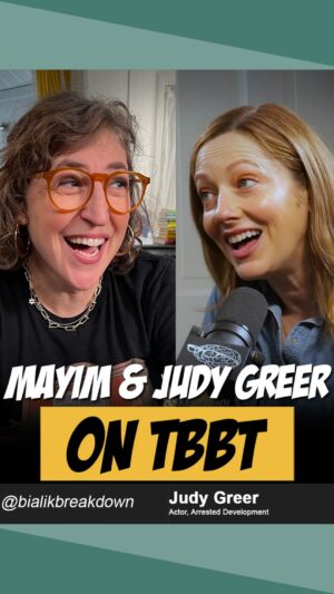 Judy Greer Instagram - Judy Greer (@missjudygreer) still gets recognized from her role on The Big Bang Theory! 💥 Find out how Judy Greer and Wil Wheaton crossed paths minutes before we recorded this episode!🤯

For the full story, click the ▶️ link in our bio now! 🧠💥 #BialikBreakdown #mayimbialik #mentalhealthpodcast #podcast