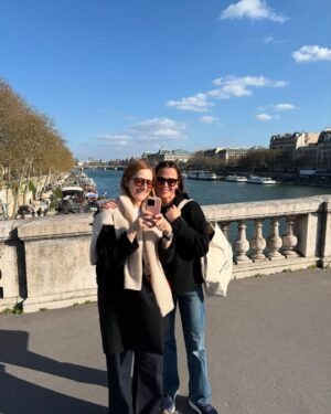 Judy Greer Instagram - JG & JG take Paris. ♥️ #TheLastThingHeToldMe