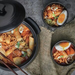 Judy Joo Instagram - Tomorrow morning tune into James Martin Saturday Morning!  @saturdayjamesmartin with James Martin!  @jamesmartinchef I’m joined by the amazing @chef_lisa_goodwinallen @juliabradbury and @merlinfdc4 
We had so much fun cooking and drinking! 
I was so surprised that the production team picked tteokbokki (sweet and spicy Korean rice cakes) for me to make!  Neither James nor any of the guests have ever tired Tteok (chewy toothsome sticks made of rice flour)! It was so fun to have everyone try it for the first time. Tteokbokki virgins no more!! 😝😝😝
.
.
Recipe in my new book coming out on May 6th (USA) and May 8th (UK), K-Quick: Korean food in 30 minutes or less! 
Available now for pre-order on Amazon! 
.
#korean #korea #tteokbokki #judyjoo #jamesmartin #cooking #chef #chefs #chefsoninstagram #kquick #koreanfood