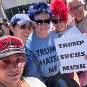 Judy Reyes Instagram - #HANDSOFF protest in Glendale, CA.  @therealanaortiz @angelanissel  #solidarity #resist. ✊🏽🤎👑
