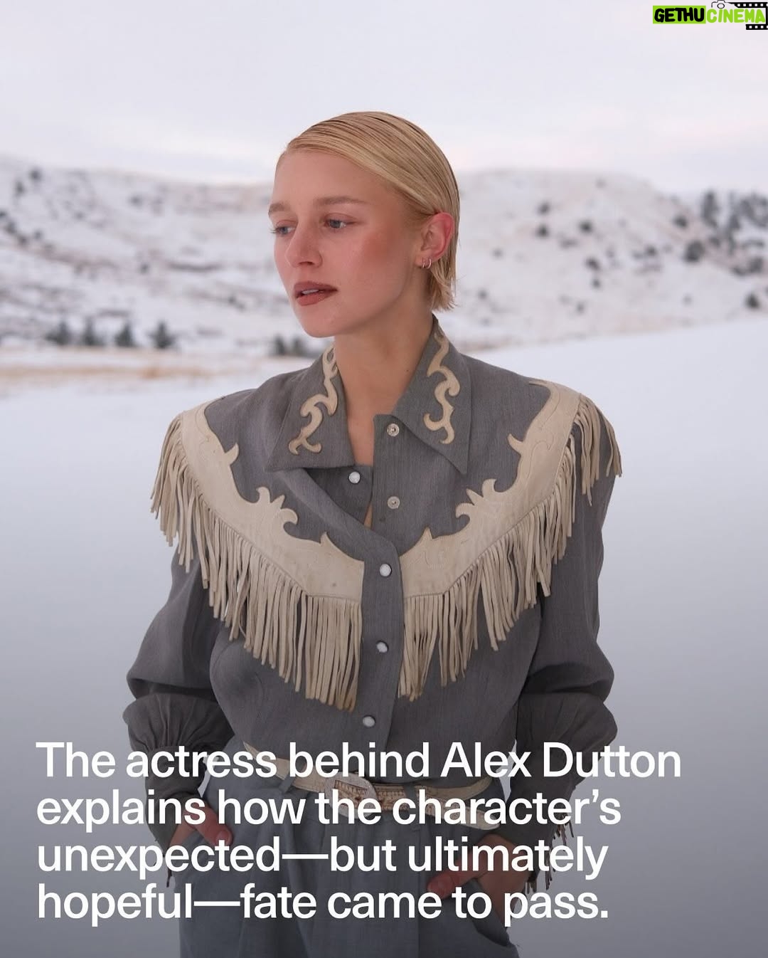 Julia Schlaepfer - 13.5K Likes - If you need some time to sit with the shocking #1923 season 2 finale, #JuliaSchlaepfer is right there with you. “Emotionally, it’s going to take me a long time to process everything,” she tells ELLE.com. “But there’s also this incredible celebration, getting to share it with the world, and being so proud of it.”
At the link in bio, the actress behind Alex Dutton discusses filming the physically demanding episode, acting alongside #BrandonSklenar and #HarrisonFord, and how Alex has impacted the Dutton family legacy.
Photos: Caleb Martin