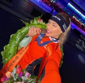 Jutta Leerdam Instagram - EUROPEAN CHAMPION SPRINT 🥇🥇🥇🥇🥇❤️‍🔥❤️‍🔥❤️‍🔥