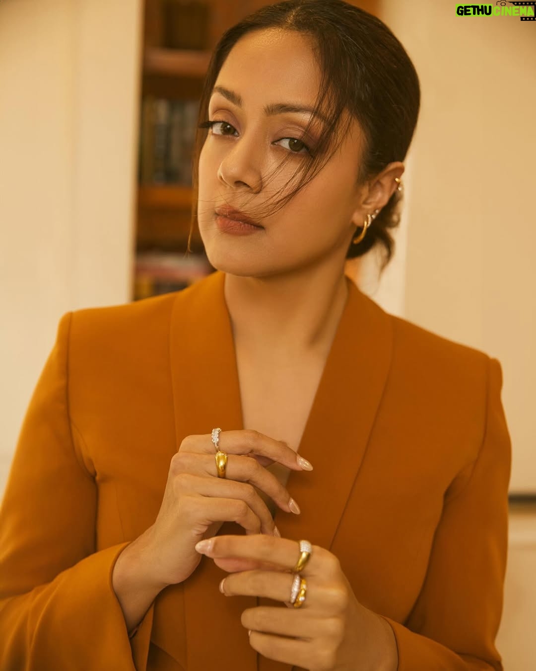 Jyothika - 730.6K Likes - Confidence is my favourite accessory.
Styling @radhikamehra
Make up @devika.kharwa
Hair @prachina_hair
Photographer @nupuragarwal__
Styling assistant @keyurisangoi
Outfit custom @shaktitripathi
Earrings & cuff @inaya_accessories @elaraa_jewels
Rings @carboneradiamonds @ayanasilverjewellery @ascend.rohank
Heels @londonrag_in
