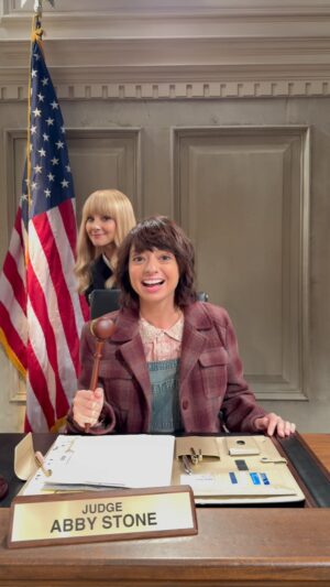 Kate Micucci Instagram - Night Court has always had a deep comedy “bench” and the brilliant @katemicucci is no exception. Catch her on a hilarious new episode of #NightCourt TONIGHT on @nbc at 8:30/7:30c!