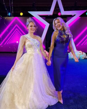 Kathryn Dunn Instagram - Gowns, glitter, and giving back! Had the best night at the Children’s Cancer Fund Gala supporting the bravest little warriors out there. Serving sparkle for a cause and loving every minute! ✨👑💜 @texasccf 

#CCFGala #GlitzAndGiving #SparkleWithPurpose #CureCancerWithKindness