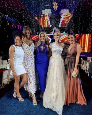 Kathryn Dunn Instagram - Gowns, glitter, and giving back! Had the best night at the Children’s Cancer Fund Gala supporting the bravest little warriors out there. Serving sparkle for a cause and loving every minute! ✨👑💜 @texasccf 

#CCFGala #GlitzAndGiving #SparkleWithPurpose #CureCancerWithKindness