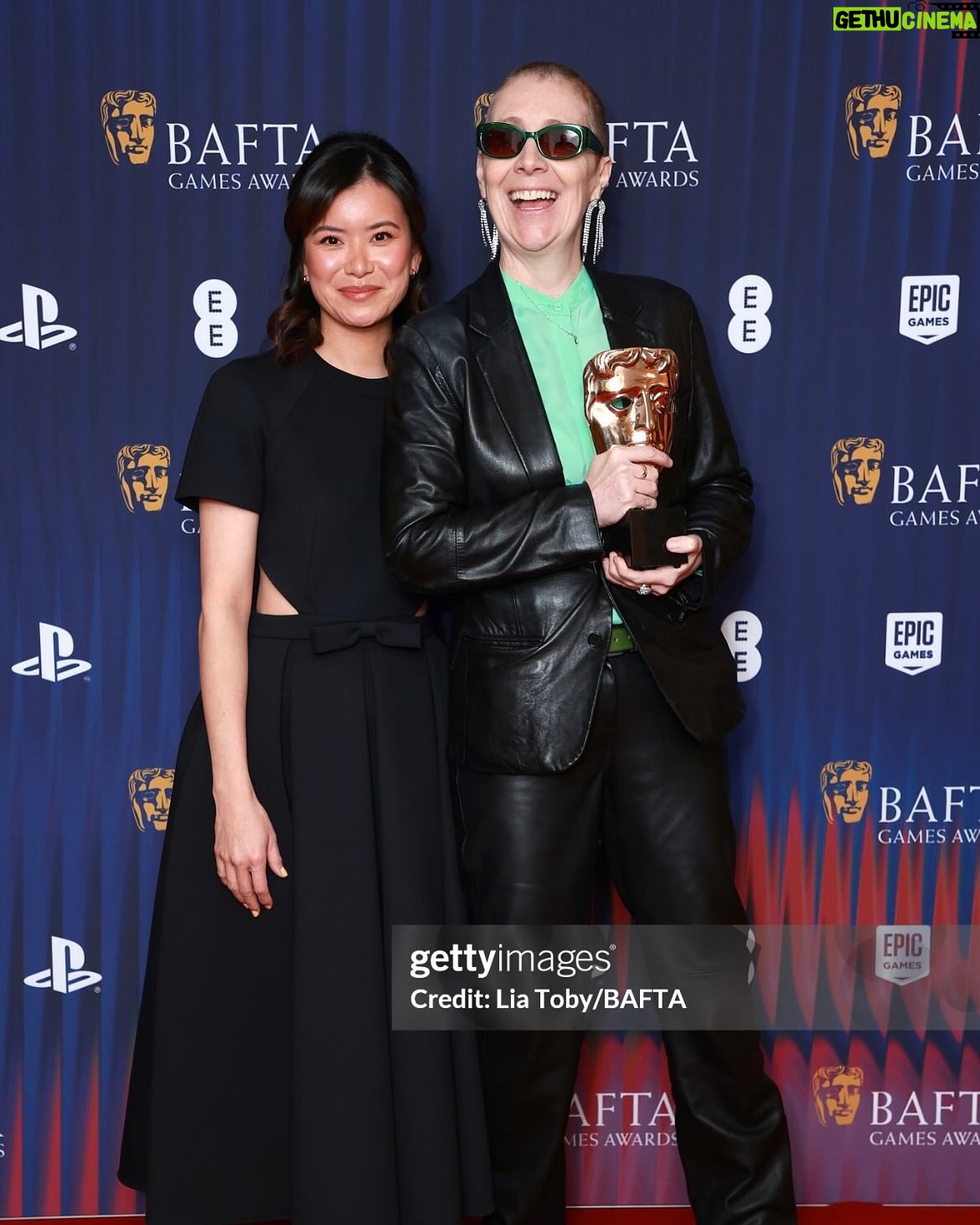 Katie Leung - 18.4K Likes - BAFTA GAMES AWARDS 2025.
Hair: @natashahollowell_hair @ghdhair
Make up: @katrinalmcleod @vievemuse
Dress: @huishanzhang
Photo credit: @liatoby @gettyentertainment
Last night, I got to give a Bafta to the one and only Karen Dunbar for Performer in a Supporting role. Karen Dunbar! No one deserved it more. What a ledge. What an honour. Thank you @BAFTA #BAFTA #BAFTAGamesAwards 🕹️