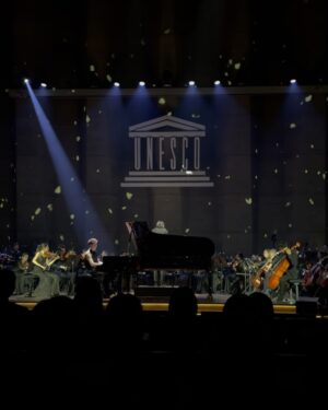 Kellyn Sun Instagram - An unforgettable experience with the National Orchestra of Uzbekistan, « The Sands of Time » at the UNESCO headquarter in Paris . Powerful, emotional and captivating, every note told a story that resonated deeply. 🌟 @unesco @beriniglesias_events 

#MusicThatmoves#ThesandsOfTime#uzbekistanorchestra#unesco#paris