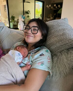 Kirstin Maldonado Instagram - Our newest sweetest FOMO baby made an EARLY appearance on Oscars Sunday last weekend!! Can’t believe it’s already been over a week - the newborn   toddler bubble is REAL. Welcome to our little fam of sills, Theo Fortunato Hausdorff 🤍 3/2/25
Loving our sweet little family, loving how healing and normal this birth was (Elliana and I really persevered through THE WORST but that’s my girl), and loving that such a wonderfully beautiful and challenging pregnancy chapter is closed with the addition of the CUTEST SWEETEST littlest mister baby I have ever seen 🥹🥹🥹 we make some good ones @hausdo ✨✨✨