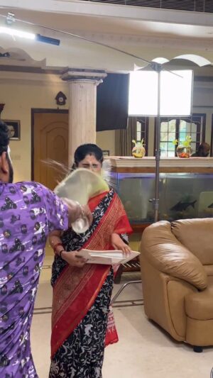 Krishnapriya K Nair Instagram - Swayamvarapanthal 
#behindthescenes #behindthescenes🎬 #bts 
#viralvideos #trendingreels