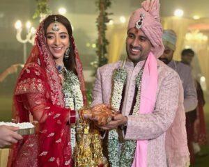 Kritika Avasthi Instagram - Can’t believe it’s already been 5 months since we tied the knot @piyushk003 ♥️ and we’ve barely unpacked our suitcases. 
From being newlyweds to professional travellers, life’s been quite a busy ride! From one destination to another, whirlwind of adventures, some easy some challenging but when your soul mate becomes your co-traveler through every chapter, even the ordinary feels extraordinary 💪✨. 
Thank you Universe, for blessing us with not just each other, but with double the Love♥️.
Piyush & I are lucky to have two incredibly resilient and doting Mothers and two fun loving fathers, a beautiful blend of families, hearts & homes ♥️. 
Double the warmth, double the guidance and double the protection.
Feeling super blessed & grateful for all the blessings Divine, 
Thank you for everything 🙏🥰♥️🧿🪬.

#pikaboo #piyushandkritikka #happy5months #wedding #weddinganniversary #happylife #marriedlife #love #family #light #bless #glow
