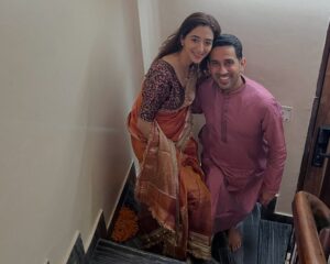 Kritika Avasthi Instagram - Can’t believe it’s already been 5 months since we tied the knot @piyushk003 ♥️ and we’ve barely unpacked our suitcases. 
From being newlyweds to professional travellers, life’s been quite a busy ride! From one destination to another, whirlwind of adventures, some easy some challenging but when your soul mate becomes your co-traveler through every chapter, even the ordinary feels extraordinary 💪✨. 
Thank you Universe, for blessing us with not just each other, but with double the Love♥️.
Piyush & I are lucky to have two incredibly resilient and doting Mothers and two fun loving fathers, a beautiful blend of families, hearts & homes ♥️. 
Double the warmth, double the guidance and double the protection.
Feeling super blessed & grateful for all the blessings Divine, 
Thank you for everything 🙏🥰♥️🧿🪬.

#pikaboo #piyushandkritikka #happy5months #wedding #weddinganniversary #happylife #marriedlife #love #family #light #bless #glow