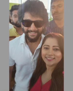 Lahari Arundhati Vishnuvazhala Instagram - Fangirl moment 😍@nameisnani 😍😍😍😍🤩🤩🤩🤩 
Watch more stories on my Snapid: Lahari_08 
@snapchat