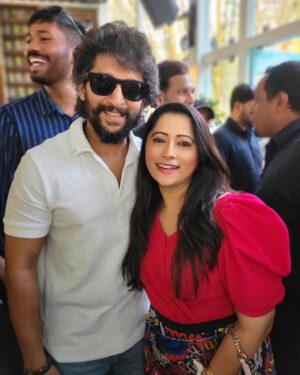 Lahari Arundhati Vishnuvazhala Instagram - Fangirl moment 😍@nameisnani 😍😍😍😍🤩🤩🤩🤩 
Watch more stories on my Snapid: Lahari_08 
@snapchat