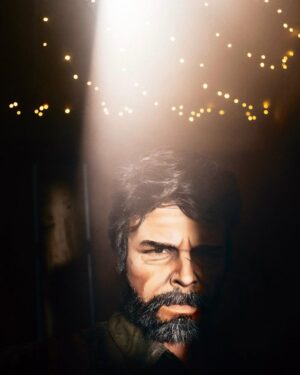 Landon Cider Instagram - At the @thelastofus S2 premiere yesterday in my #JoelMillerCosplay with a nod to the game’s Joel.
📸 @strange.victory in the portrait studio
Keep an eye out for a full BTS reel coming soon! 
Thanks @palantemax @humanbyorientation @sceneinblack for the invite and to my date looking beautiful as usual @gabicakes25. 
. 
#thelastofus #joelmiller #cosplay #dragking #dragqueen #makeup #cosplaymakeup