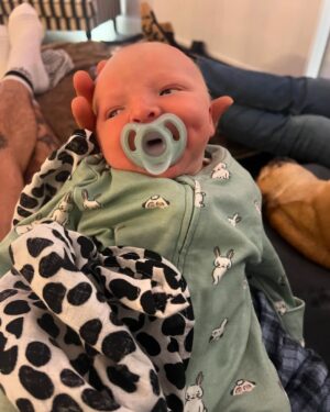 Laura Woods Instagram - Leo Ernie Collard, our boy 🤍