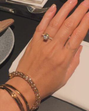 Laura Woods Instagram - And just like that…💍💫 You make me happy @adamcollard 🤍 Thank you @carbisbayestate - the place we fell in love and now the place we got engaged, you made it so special 🥹 What a summer x