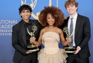 Leah Sava Jeffries Instagram - Guys I literally am so grateful right now you don’t even understand!
congrats to all of the 16 nominations that we had at the emmy’s for the first time ever I cannot believe it. God has blessed us with such a big opportunity and this might be our first, but it will not be our last. 
Congrats to the make up team, the hair team, the music team, the writing, the Director, the producers, the cast my second fam!, the stunts team, the credits team, the show itself loll, and the D.O.P team!!. I am not good with naming all of them as you can tell, but just know that I’m still thinking of you..we all are!!!!❤️❤️ can’t wait for SEAON 3 NOW