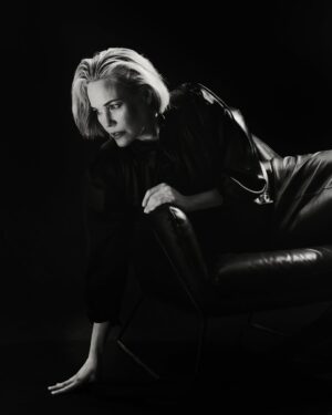 Leslie Bibb Instagram - night moves 
with @behindtheblinds... 

photographer: @jw.ellington 
makeup: @shaynagold 
hair: @benskervin 
styling: @michaelandrewstylist 
Interview: @kate_lawson