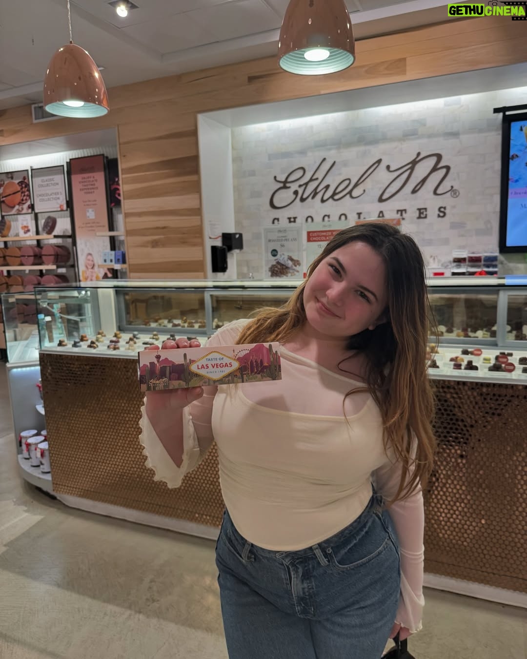 Lexi Rabe - 5.5K Likes - Loved @ethelmchocolates just outside #lasvegas their factory, chocolate shop & CafĆ© was amazing but my favorite part was the tasting room where we learned all about making chocolate and what goes into the different flavors of chocolates and fillings! The cactus garden was really cool! The chocolates were soo tasty!! #yummy #chocolates whatās your favorite kind of chocolate, white milk or dark? Mines milk!