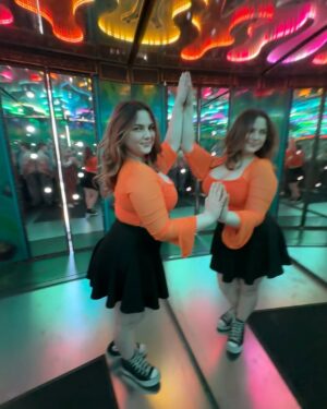 Lexi Rabe Instagram - Area 15 photo dump @meow__wolf 
@rabe.logann  and game maker @supern0ob96  @area15official