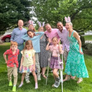 Lindsay Czarniak Instagram - Happy Easter from our family to yours. Not much better than great food, cousins and egg hunts. Grateful for this life and the chance to celebrate what this day represents with family. #easter #family #eggs #egghunt #faith