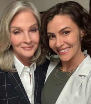 Linsey Godfrey Instagram - Always love working with the legendary @deidrehall_official ♥️✨ so many giggles today