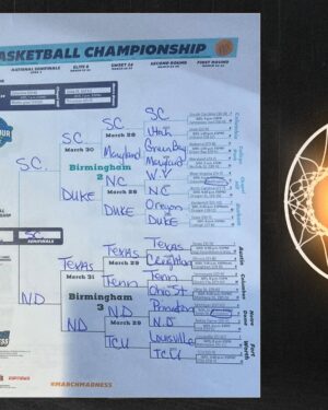 Lisa Leslie Instagram - Lisa Leslie’s bracket!

Southern California 🏆
Oklahoma 👉 Sweet 16
Green Bay > Alabama 

#MarchMadness