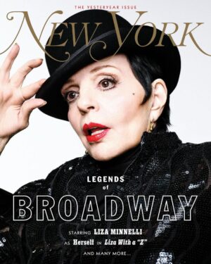 Liza Minnelli Instagram - And now … Presenting … 29 BROADWAY LEGENDS

For our annual Yesteryear issue, we asked these legendary performers to pose before Mark Seliger’s camera and revisit their most memorable roles. Their careers span an enormous length of time, through multiple Broadway eras. Some of their performances were career breakthroughs, turning working-stiff actors into above-the-title stars. Others were simply definitive, astonishing audiences or winning Tony Awards or creating a character that everyone knows to this day. All were roles these actors felt strongly about and were eager to recall. It’s likely the only time you’ll ever see most of them return to these characters. This portfolio is, like a memory of a night in a Broadway house, an artifact of a moment.

Tap through our eight covers above, and then explore our #YesteryearIssue at the link in bio.

Portfolio @markseliger
Styling @danieledley
Executive production by Ruth Levy
Production by Madi Overstreet
Postproduction by Rachel Crowe and Matthew Richards
Tailoring by Susan Balcunas
Style assisting by Grace Providencia Wagner and Dasani Mathis
First photo assisting by Romy Kirchauer
Photo assisting by Reggie Desilus and Will Forester