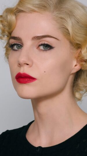 Lucy Boynton Instagram - This weeks tutorial is a real treat!!! 
Watch @lucyboynton1 and @emilybilverstone1 talk us through the authentic 1950’s makeup and hair looks from the devastating new series A Cruel Life - The Ruth Ellis Story 

Link in bio to watch !! 
@itvxofficial @itv @britboxtv 

#vintagemakeup #makeuphistory #makeup #lucyboynton #ruthellis #tutorial #hair #tv