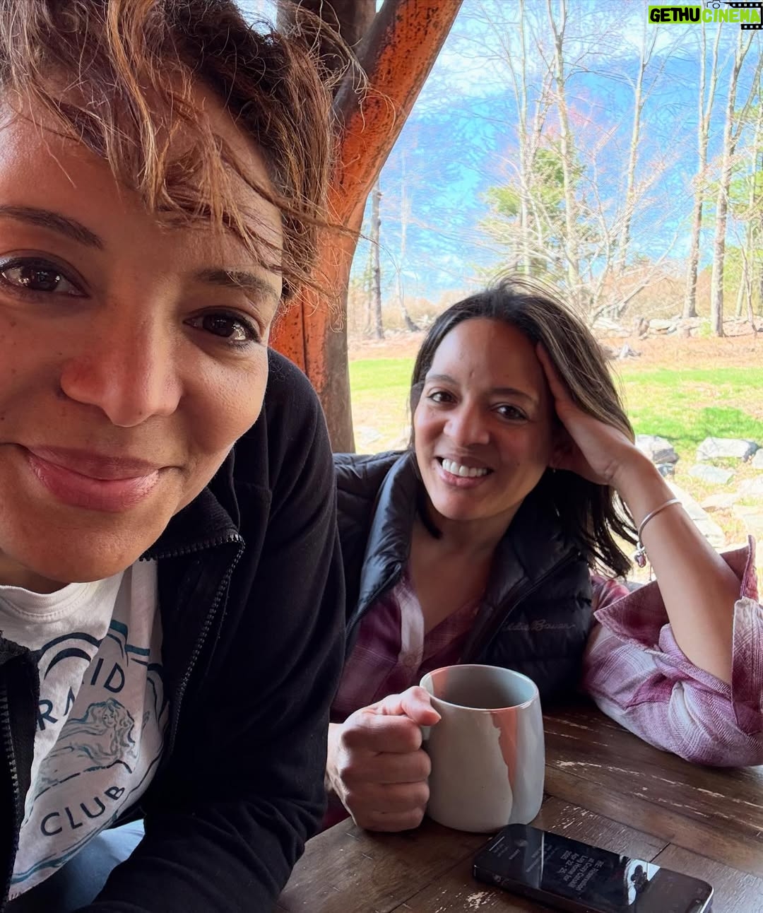 Luna Lauren Velez - 6.3K Likes - Me and Lori and a cabin in the woods…#twintuesday #latina #nature #retreat #relationships #reset #writing #love ✨