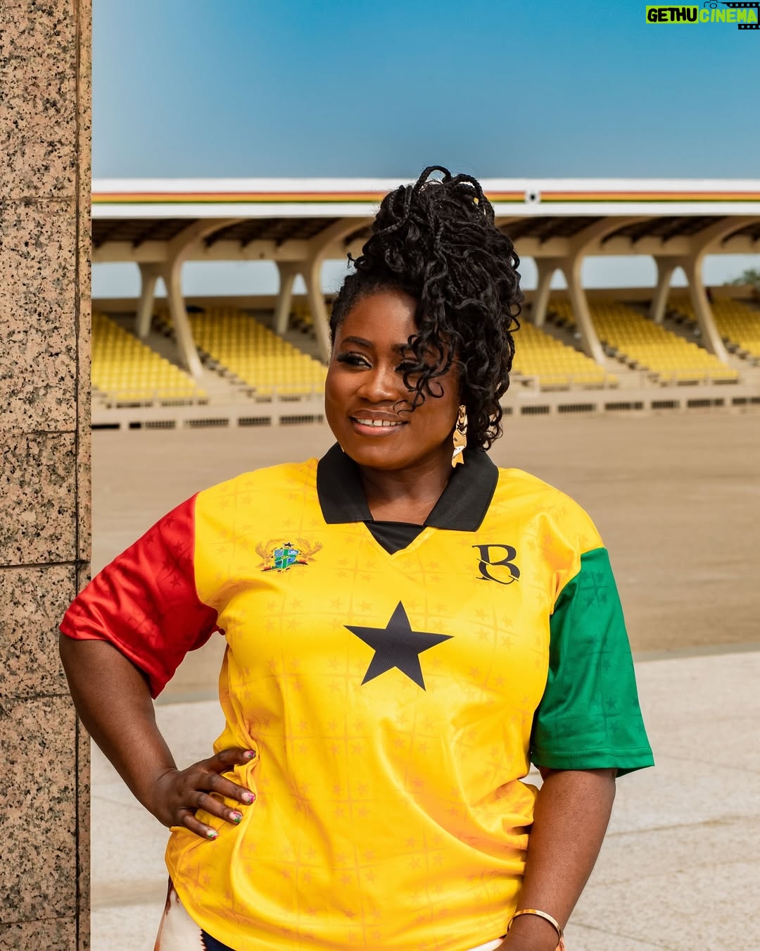 Lydia Forson - 6.6K Likes - Go Ghana 🇬🇭
Wishing the #BlackStars the very best today!!
Photo & Jersey : @benzilla_clicks