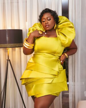 Lydia Forson Instagram - Today, I want to praise myself a little.
Because — as the lizard that fell from the Iroko tree once said — “If no one will praise me, I will praise myself.”

Someone asked me how I’ve been able to do it…
And honestly? It’s been a whole lot of AUDACITY.

The audacity to believe I can walk into any room, shake the ground and make myself known.
The audacity to believe I am the best.
The audacity to believe I was born to be number 1, not 2.
The audacity to TRY — even when it’s scary, even when no one’s clapping yet.

Sometimes, you just have to clap for yourself — loud and proud.

And shoutout to my incredible glam team for making me feel like that girl for the #LastStop premiere:
✨ Styling: @bel_ama_eli — the calm in the storm
✨ Makeup & Hair: @official_allure_by_ben — the other star in the room
✨ Outfit: @amatchiwa — thank you for this stunning look
✨ Captured by: @thetetson — always getting the shot 📸 

#Audacity #SelfPraiseIsntPride #BlackExcellence #BoldMoves #MadeInGhana #NaturalBornStar #KinkyMatters #RootedInPower #RedCarpetReady #LastStopPremiere