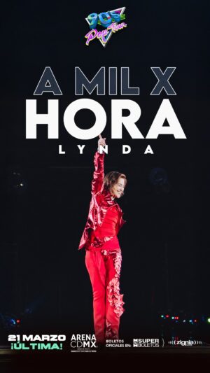 Lynda Thomas Instagram - UN VIAJE LLENO DE EMOCIÓN EN EL 90’S POP TOUR ✨🎶

Desde su primera aparición, @lyndathomasoficial ha conquistado corazones y nos ha hecho cantar a todo pulmón. 💜 Su energía y talento han sido clave para crear momentos inolvidables a lo largo de esta gira.

Y ahora, se une una vez más a La Última Arena CDMX para cerrar esta increíble etapa como solo ella sabe hacerlo. 🎤🔥 ¡No te lo puedes perder! 🎟️ #LaÚltimaArena #90sPopTour