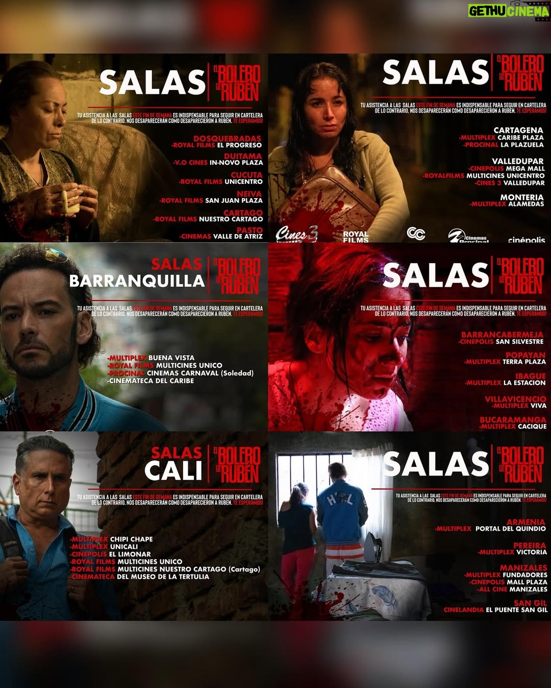 Majida Issa - 38.1K Likes - A M I G A . . . SALIÓ NUESTRA PELÍCULA 🎥🍿🩸🔪
•
•
•
Estaremos este Viernes, Sábado y Domingo en estas diferentes salas de cine de nuestro país con “EL BOLERO DE RUBÉN”. Una historia que nos unió para siempre.
Vayan a comprar sus boletas ya pues y si se queda sin verla…
DESPUÉS NO DIGA QUE NO LE AVISAMOS.
@elboleroderuben
📸: @eljuanpaphoto
