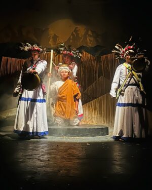 Malvika Subba Instagram - Mukkumlung is a sacred place for the Yakthung/Limbus. My ancestral home is bleeding right now and team from Chulachuli Theatre have made a play based on Mundhum and Mukkumlung. It’s a very emotional and heavy portrayal. Kudos to the team . Please do watch it at @mandalatheatre till Magh 27th . #mukkumlung #nocablecar #savemukkumlung