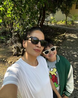Malvika Subba Instagram - Cheers to 9 years of Motherhood and Rio’s 9th birthday . We are blessed to have come this far and share this journey with you . Thank you Universe . 🤍🤍🤍 #motherhood #9thbirthday  #genalpha #rio #nepaliketa #amario