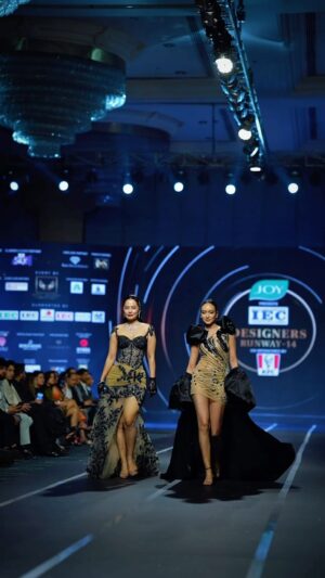 Malvika Subba Instagram - So happy that we walked together on same stage for @designersrunway 
Thank you @ravidhamala @yaetna_pandey @shailajaadhikary
Thank you for video @nsgallery_np
