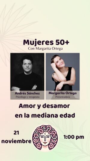 Margarita Ortega Instagram - ¿Recuerdas cuando pensábamos que el amor era como en las películas?
✨ La verdad es que, en la vida real, el amor no se trata de finales felices o mágicos, sino de decisiones, construcción, responsabilidad, compromiso y mucho trabajo emocional.

Hablamos con el psicólogo Andrés Sanchez @aterapiabreve sobre: 
👉 Cómo reconstruir nuestra idea del amor después de un divorcio, la viudez o incluso mientras estamos inmersas en una relación estable. 
👉 Por qué los errores nunca son fracasos, sino aprendizajes.
👉 El amor de real, el bueno ¿cómo se cultiva?
👉 ¿Funcionan las plataformas de citas? Pros y contras para la mediana edad.
👉 Y lo más importante, cómo elegirnos primero a nosotras mismas.

Es momento de dejar atrás los mitos de Hollywood y abrazar una versión más real, madura y satisfactoria del amor. 🌸 

📌 Esta es una nueva charla den #mujeres50masconmargaritaortega  Te leo en comentarios mientras compartes la información con todas aquellas mujeres a quienes consideres les puede ser útil. 

#mujeres #medianaedad #menopausia #pareja #divorcio #viudez #citas #amor