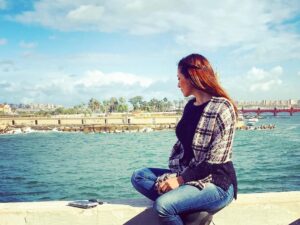 Mariam Hassan Instagram - #alexandria 💙🌪🌊