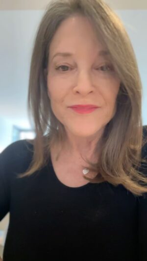 Marianne Williamson Instagram - There are two major categories of life for a lot of of us these days: one is taking in everything that’s happening around us, and the other is talking to our friends about it.

I hope my little spiritual/political musings are helpful to someone. We have to emotionally strengthen ourselves in order to meet the moment. Faced with a humungous challenge, it’s time to discover the even more humungous power that lies within us.

Amen🩵