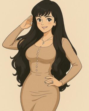 Maribel Guardia Instagram - Sumándome a esta tendencia del estilo Ghibli ❤️ la primer foto es mi favorita . Les mando mil besos 💋 #trend