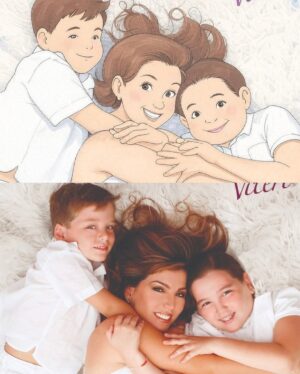 Mariela Viteri Instagram - Mi familia, mi mejor historia! 🤍
Ricky, Marielita y yo✨