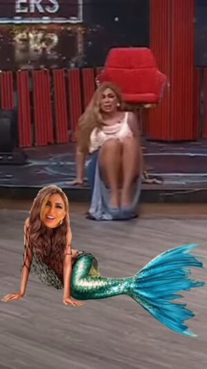 Mariela Viteri Instagram - Gracias a mis bellas @priscilabustoss y @titin_almeida por darme ese toque mágico y dejarme tan regia hoy, ¡incluso en el piso! 😂💅 

¡Hoy me convertí en una sirena de verdad! 🧜‍♀️✨
