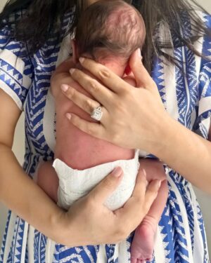 Mariyam Nafees Instagram - ﷽ •

Our world just got a lot more handsome! 🤩
World, meet Syed Eesa Amaan Ahmed. 
A week or so old, arrived in this blessed month, this lil guy has made us fall for him hard and fast ❤️
Welcome to the world, baby boy. 
May you live your dreams, Ameen. 🥹😘

Lovelies, please keep us in your prayers. 🌻

To all the women trying to conceive, I pray that you’re blessed with a healthy baby super soon, Ameen. 💐

| #AmYam Baby | He’s here | Eesa | Alhamdulilah | MashAllah |