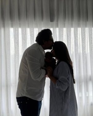 Mariyam Nafees Instagram - ﷽ •

Our world just got a lot more handsome! 🤩
World, meet Syed Eesa Amaan Ahmed. 
A week or so old, arrived in this blessed month, this lil guy has made us fall for him hard and fast ❤️
Welcome to the world, baby boy. 
May you live your dreams, Ameen. 🥹😘

Lovelies, please keep us in your prayers. 🌻

To all the women trying to conceive, I pray that you’re blessed with a healthy baby super soon, Ameen. 💐

| #AmYam Baby | He’s here | Eesa | Alhamdulilah | MashAllah |